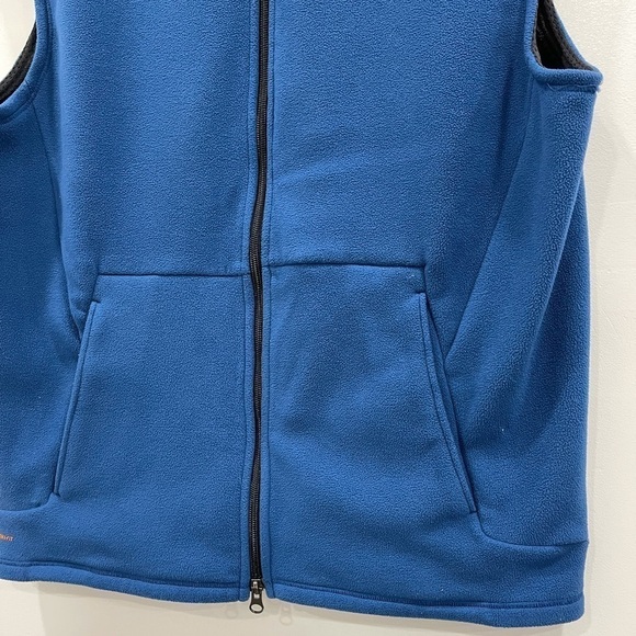Nike Vintage Fleece Dark Blue Vest Jacket Full Zip - Picture 2 of 9